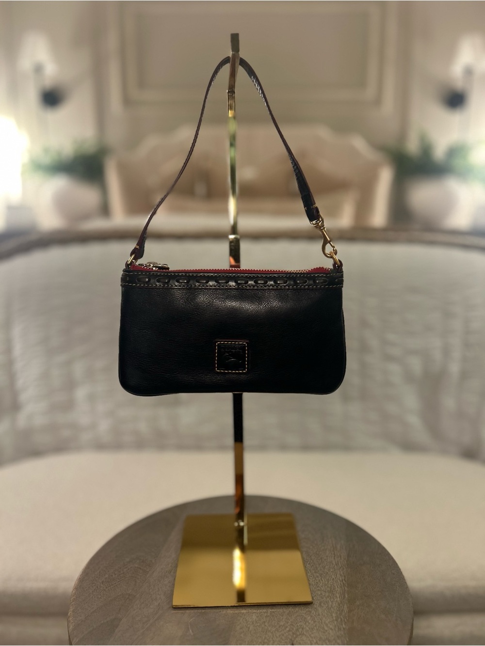 Dooney and Bourke Florentine Large Slim Wristlet Wallet in NAVY